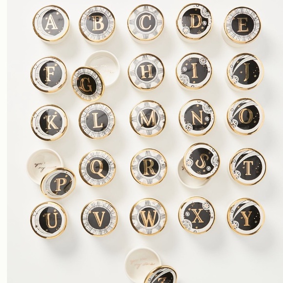 Anthropologie Lyra monogram trinket dish - Picture 2 of 8